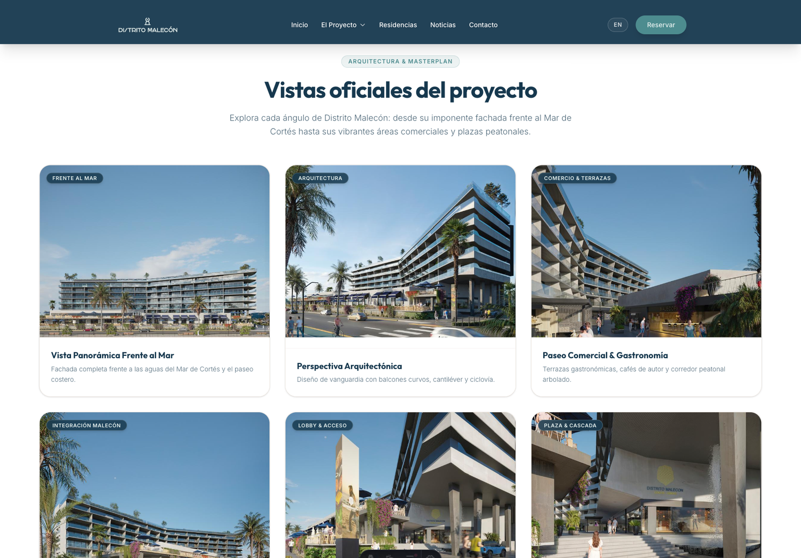 Galería de Vistas Oficiales del Proyecto